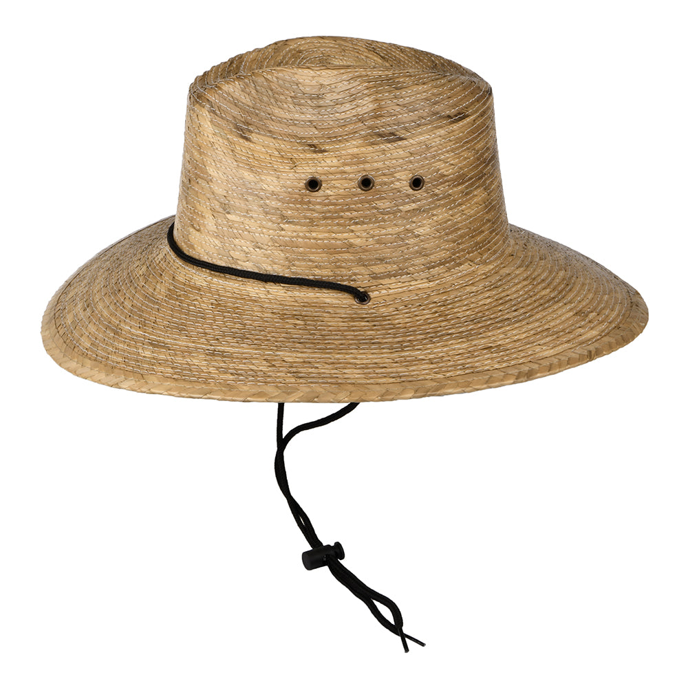 Dorfman Pacific Hats Mt. Momma Braided Palm Lifeguard Hat - Toast