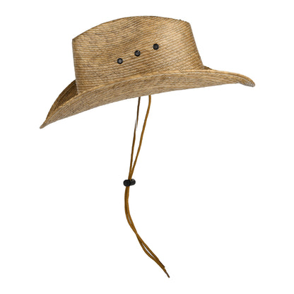 Dorfman Pacific Hats Buckhorn Braided Palm Outback Hat - Toast