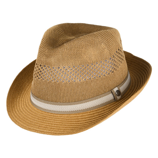 Barbour Hats Craster Summer Trilby Hat - Dark Tan