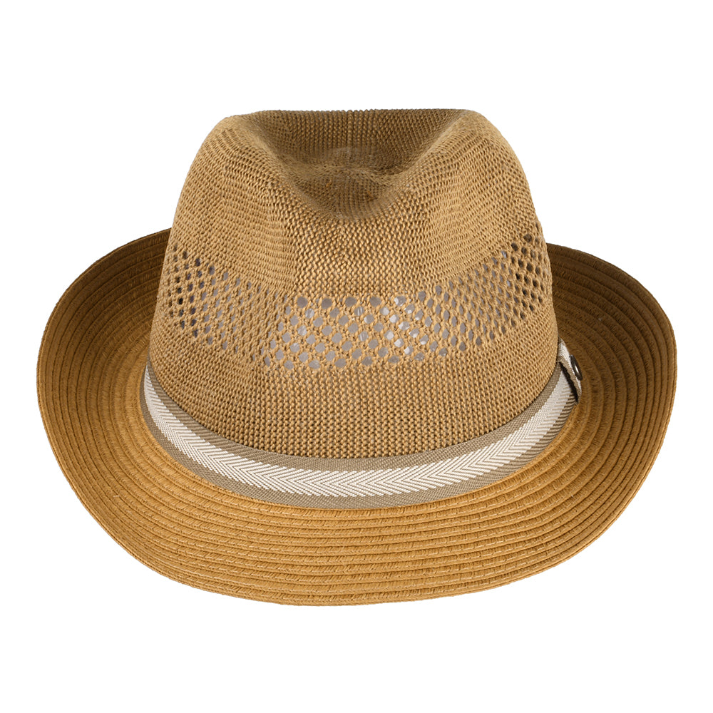 Barbour Hats Craster Summer Trilby Hat - Dark Tan