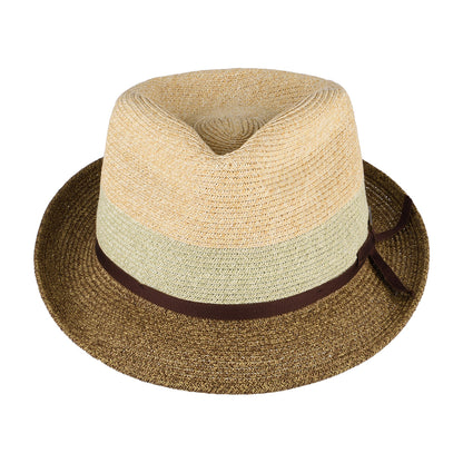 Stetson Hats Player Tri-Colour Trilby Hat - Whisky