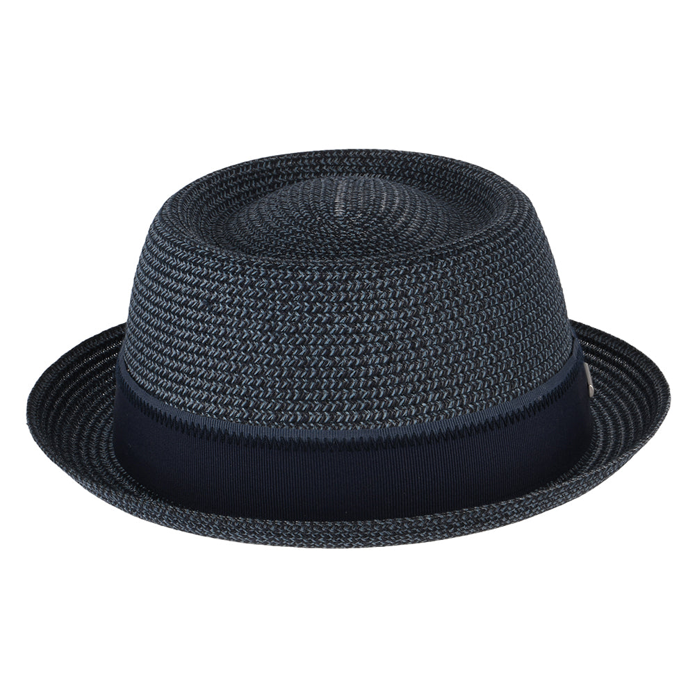 Stetson Hats Toyo Straw Pork Pie Hat - Blue