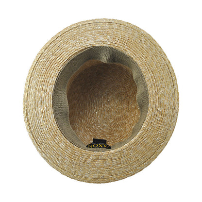 Jaxon & James Straw Boater Hat with Black Band - Natural