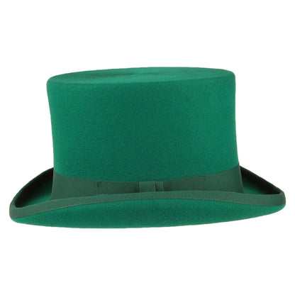 Denton Hats Wool Felt Top Hat - Green