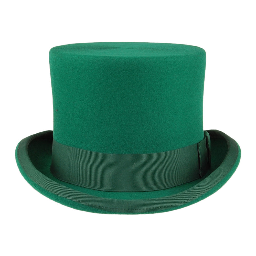 Denton Hats Wool Felt Top Hat - Green