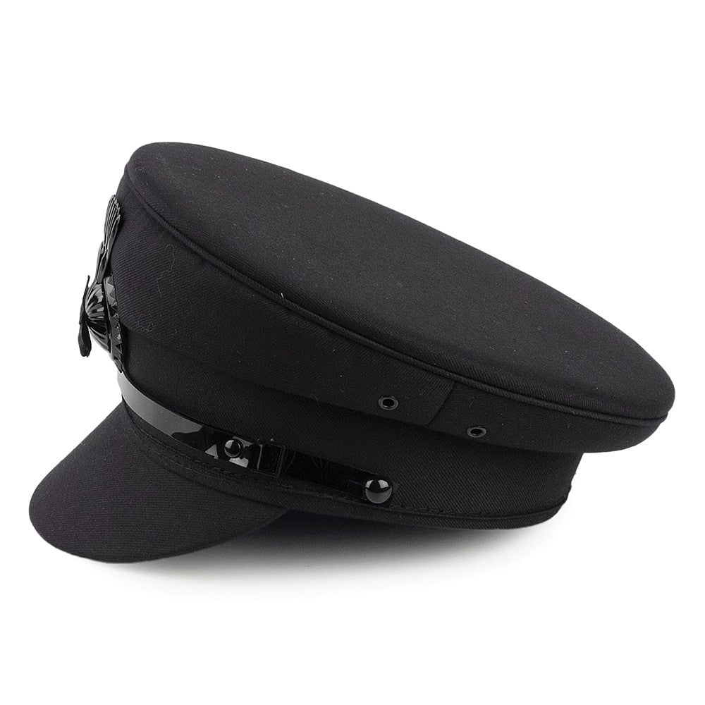 Denton Hats Chauffeurs Cap - Black