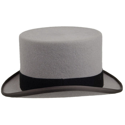 Christys Hats Ascot Fur Felt Top Hat - Grey