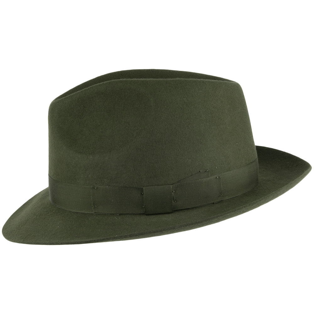 Denton Hats Goodwood Wool Felt Fedora Hat - Sage