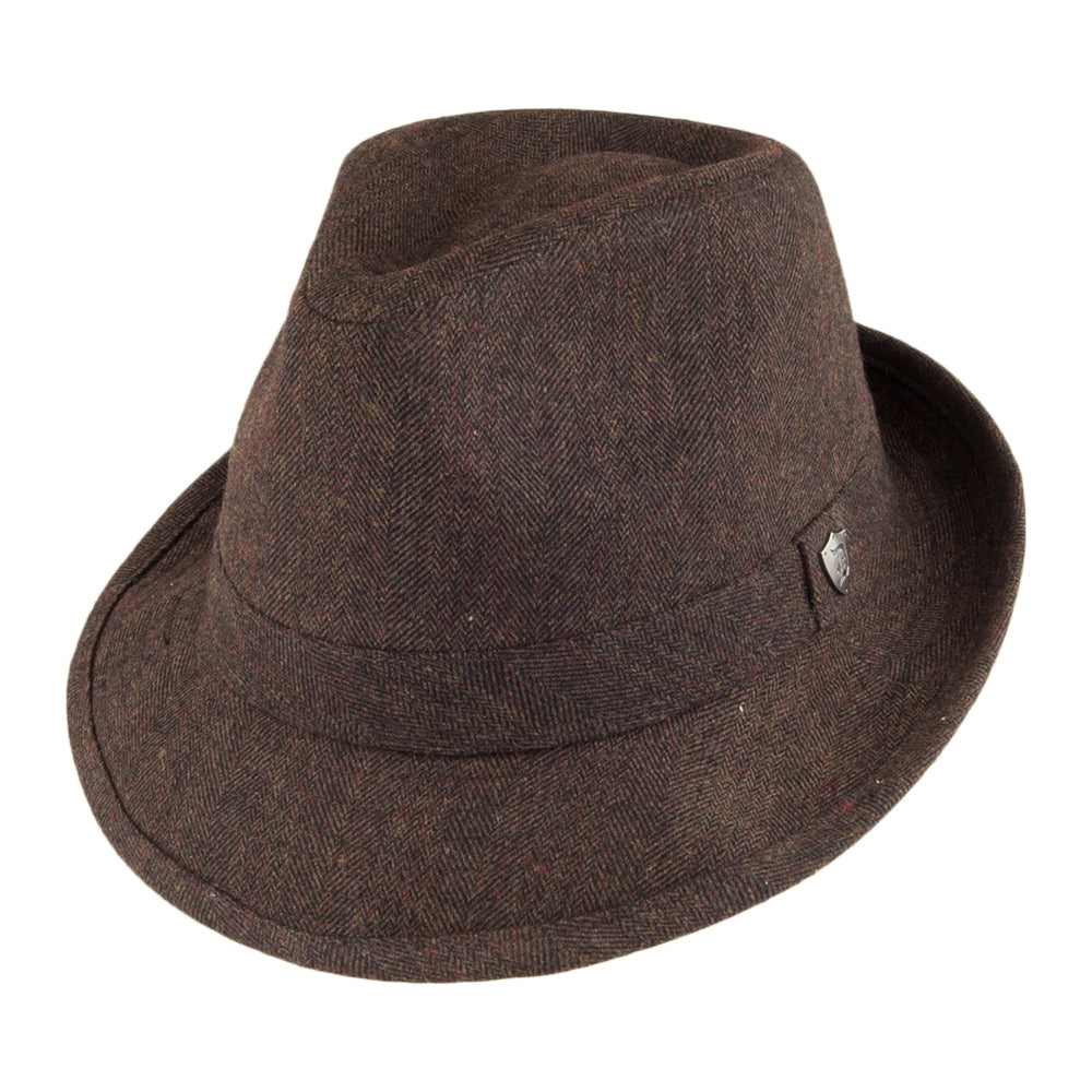 Dorfman Pacific Hats Wool Blend Trilby - Brown
