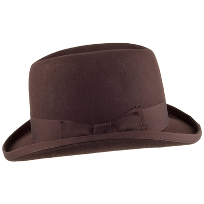 Denton Hats Churchill Homburg - Dark Brown