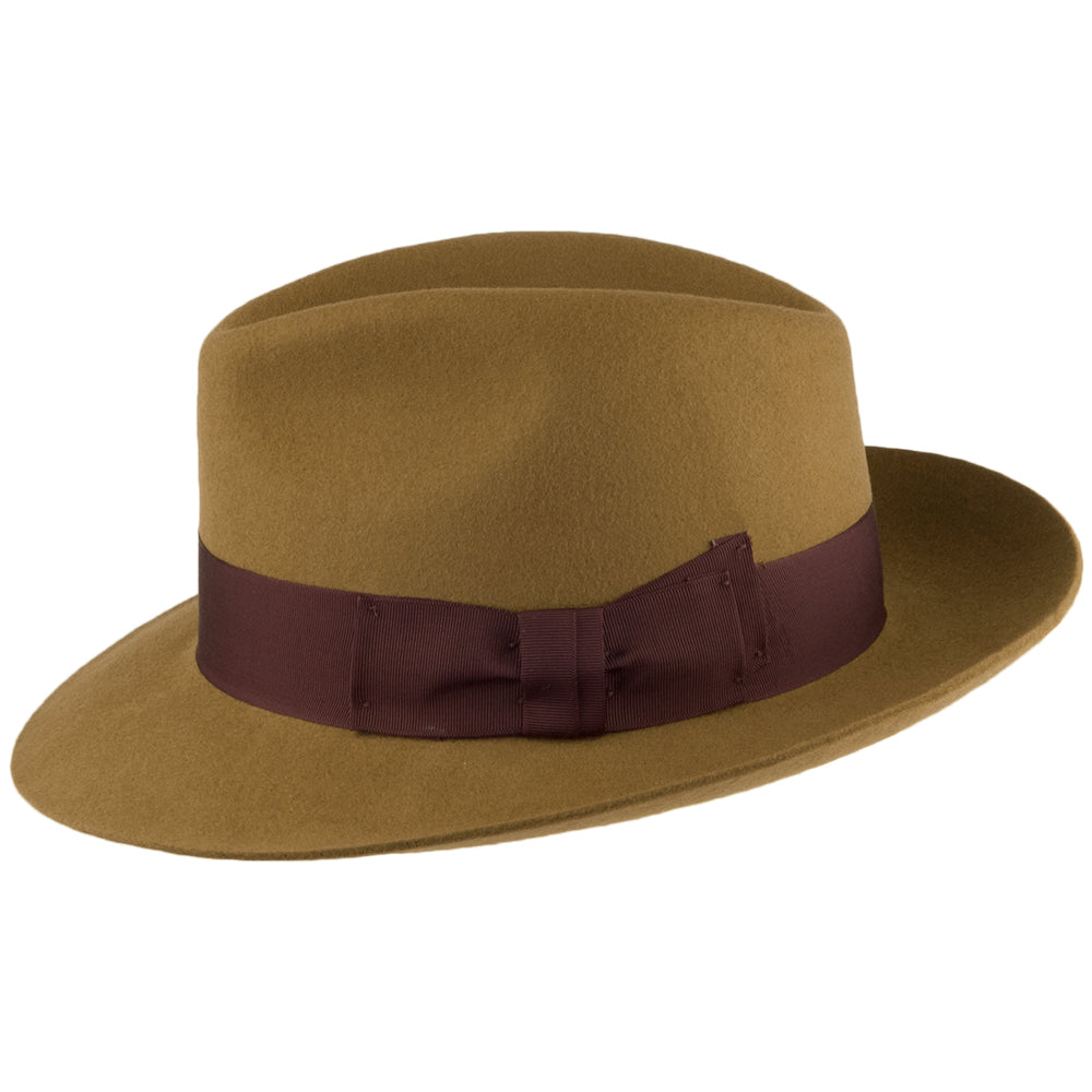 Denton Hats Mayfair Wool Felt Fedora Hat - Mustard