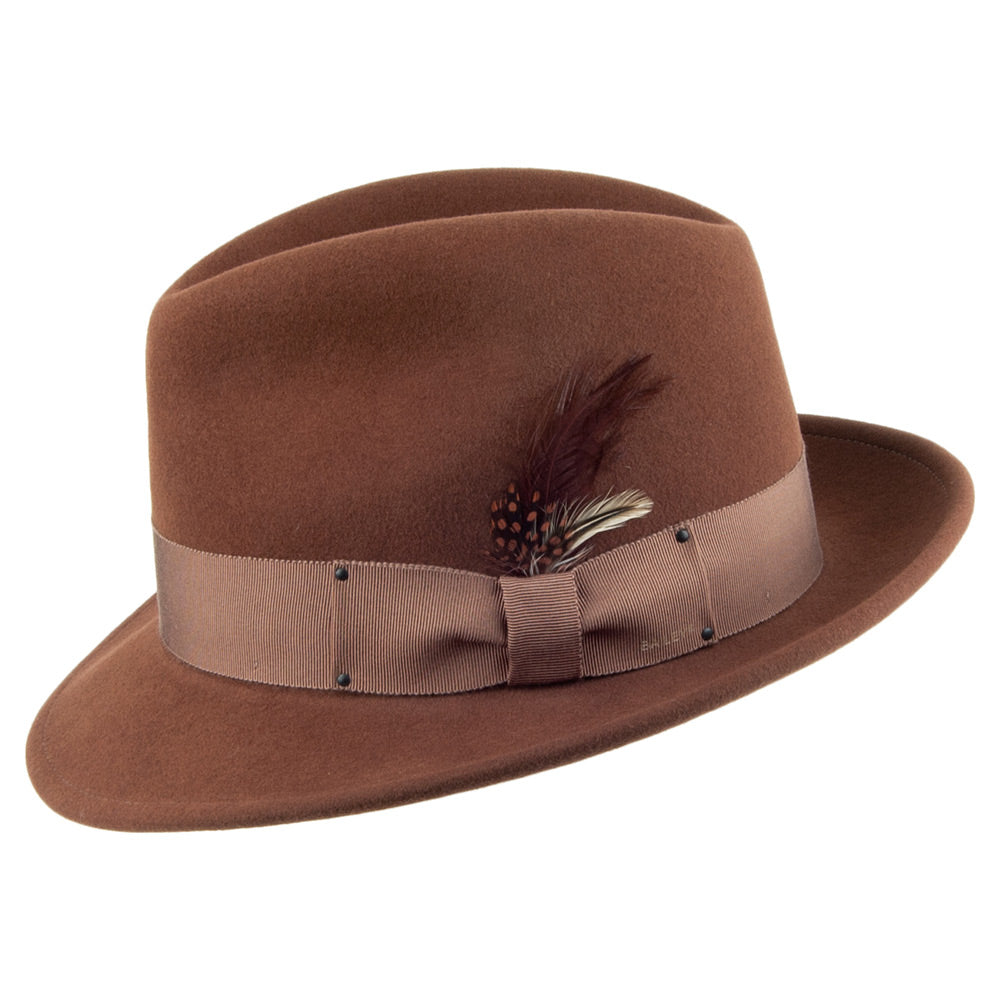Bailey Hats Blixen Wool Felt Fedora Hat - Cognac