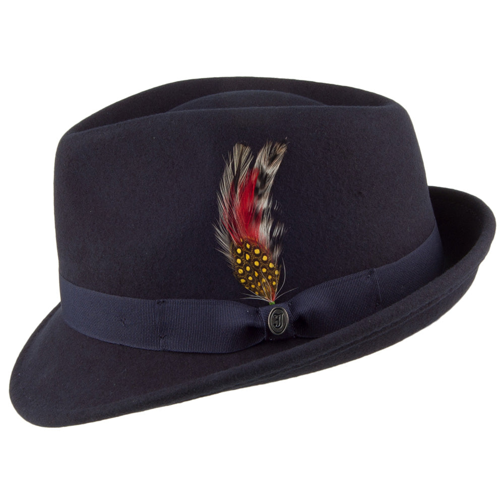 Jaxon & James Detroit Trilby Hat - Navy Blue