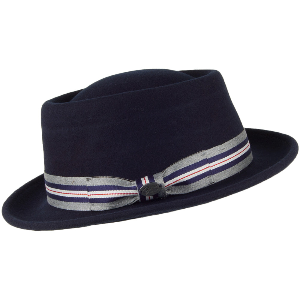 Bailey Hats Klaxon Pork Pie Hat - Navy Blue