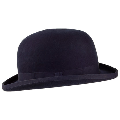 Denton Hats Wool Felt Bowler Hat - Navy Blue