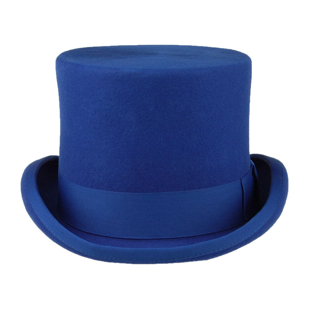 Denton Hats Wool Felt Top Hat - Royal Blue