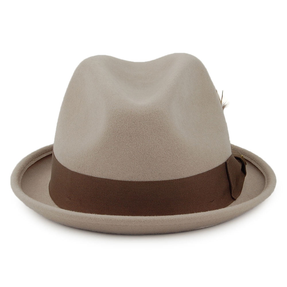 Brixton Hats Gain Trilby Hat - Stone