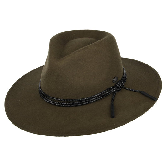 Bailey Hats Piston Wool Felt Outback Hat - Olive