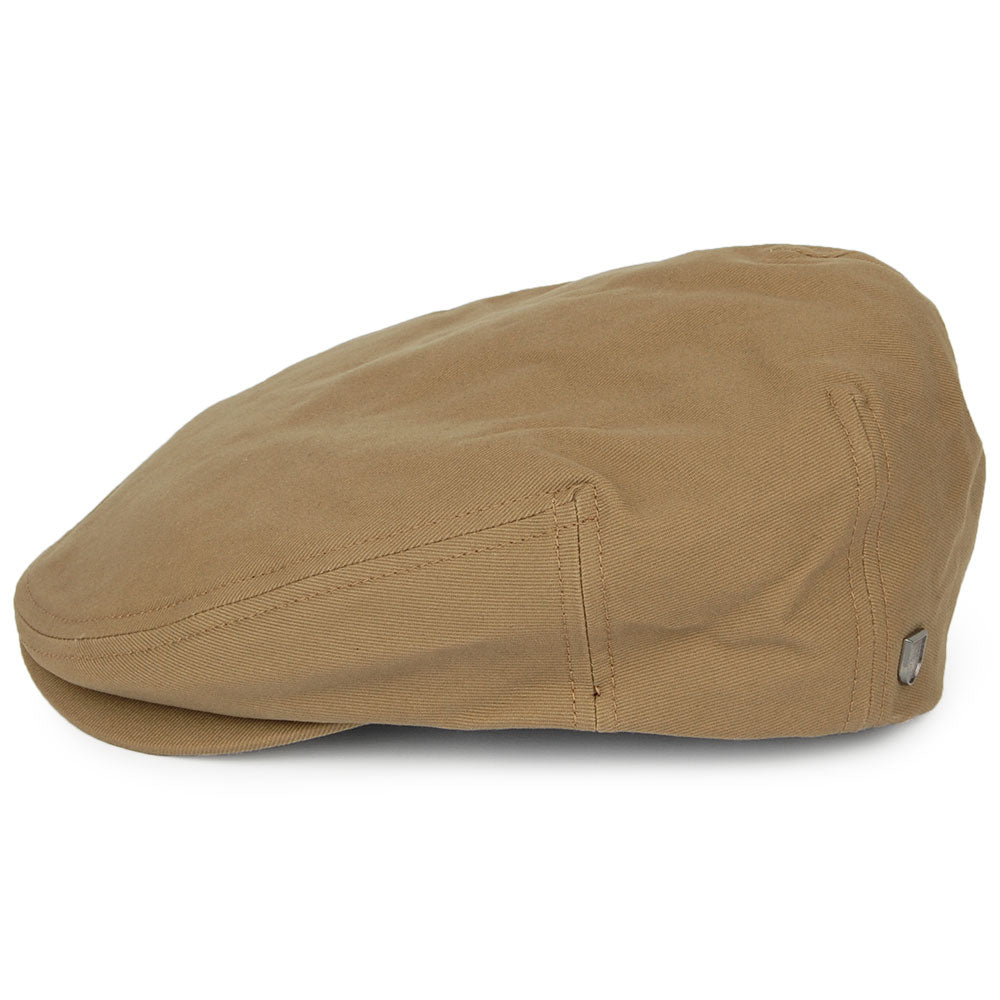 Brixton Hats Hooligan X Water Resistant Flat Cap - Khaki