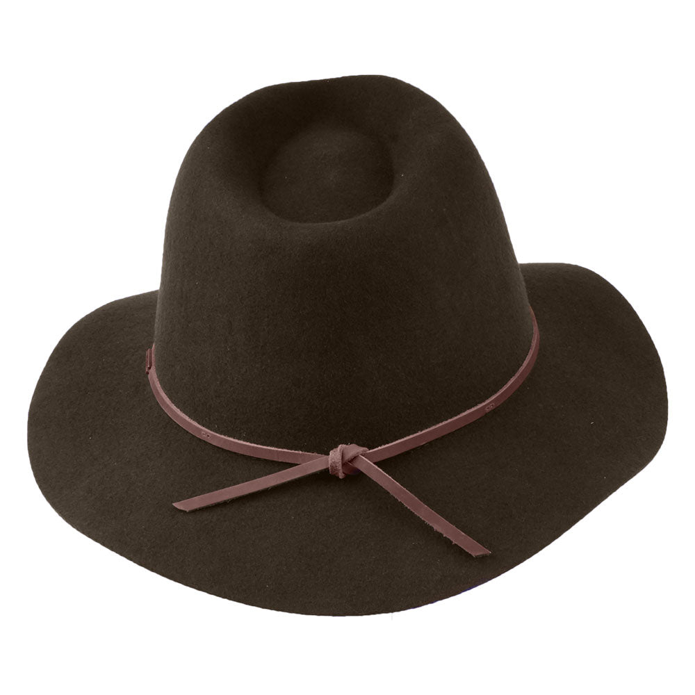 Brixton Hats Wesley Wool Felt Fedora Hat - Brown