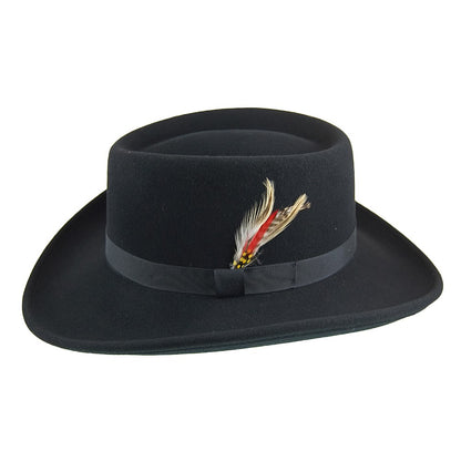 New York Hat Co. Wool Felt Midnight Gambler Hat