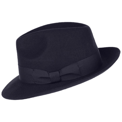 Failsworth Hats Chester Fedora Hat - Navy Blue