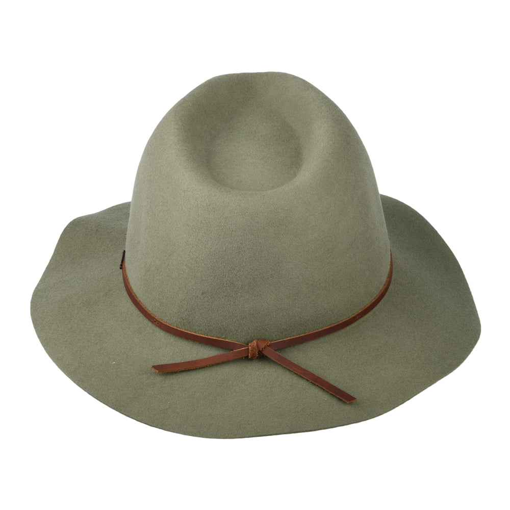 Brixton Hats Wesley Packable Wool Felt Fedora Hat - Light Sage