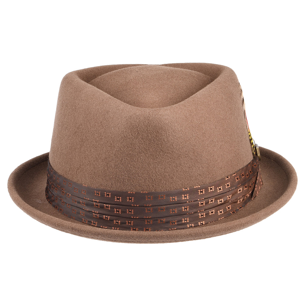 Brixton Hats Stout Wool Felt Pork Pie Hat - Camel