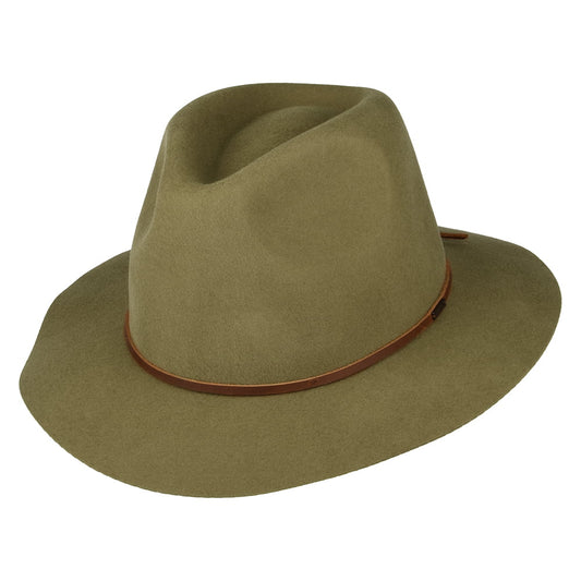 Brixton Hats Wesley Wool Felt Fedora Hat - Bronze