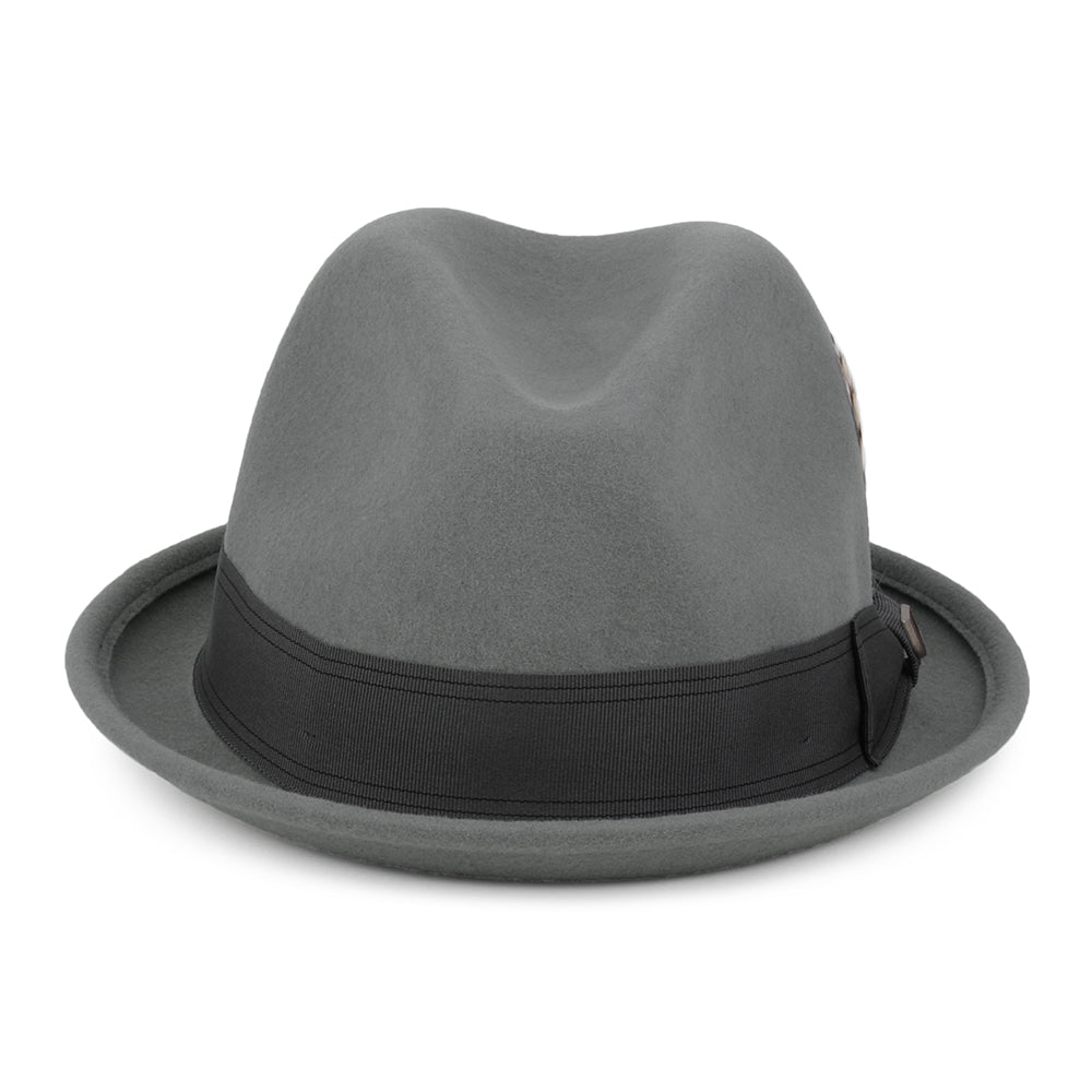 Brixton Hats Gain Wool Felt Trilby Hat - Grey