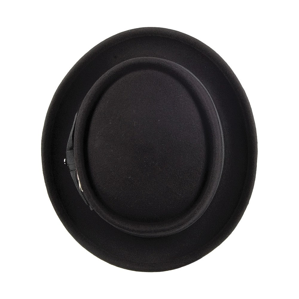Jaxon & James Wool Pork Pie Hat - Black