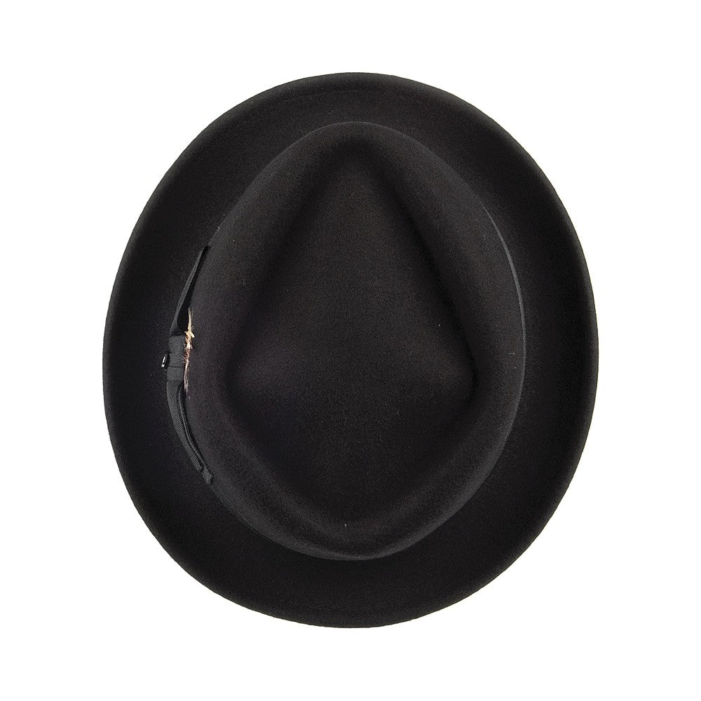 Jaxon & James Diamond Crown Pork Pie Hat - Black