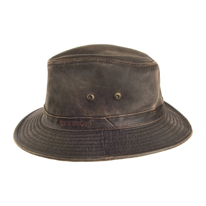 Stetson Hats Crushable Weathered Cotton Safari Hat - Brown