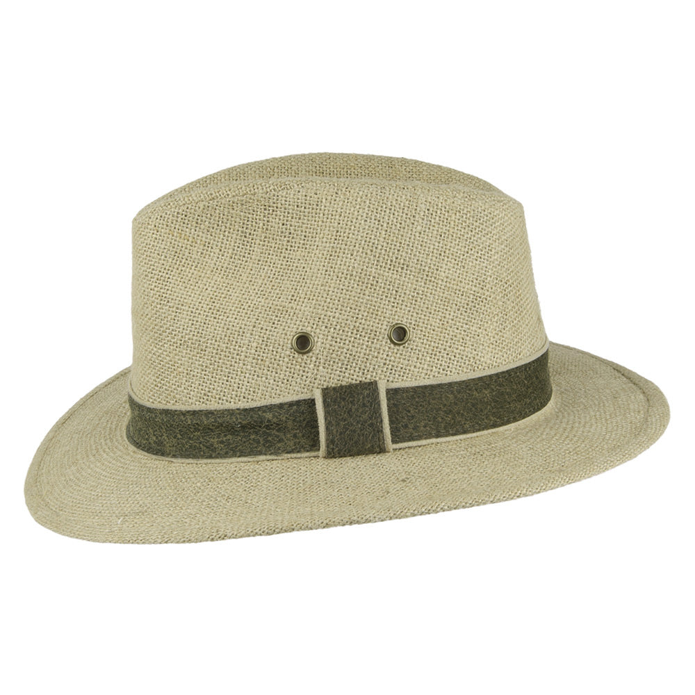Dorfman Pacific Hats Hemp Safari Hat - Beige