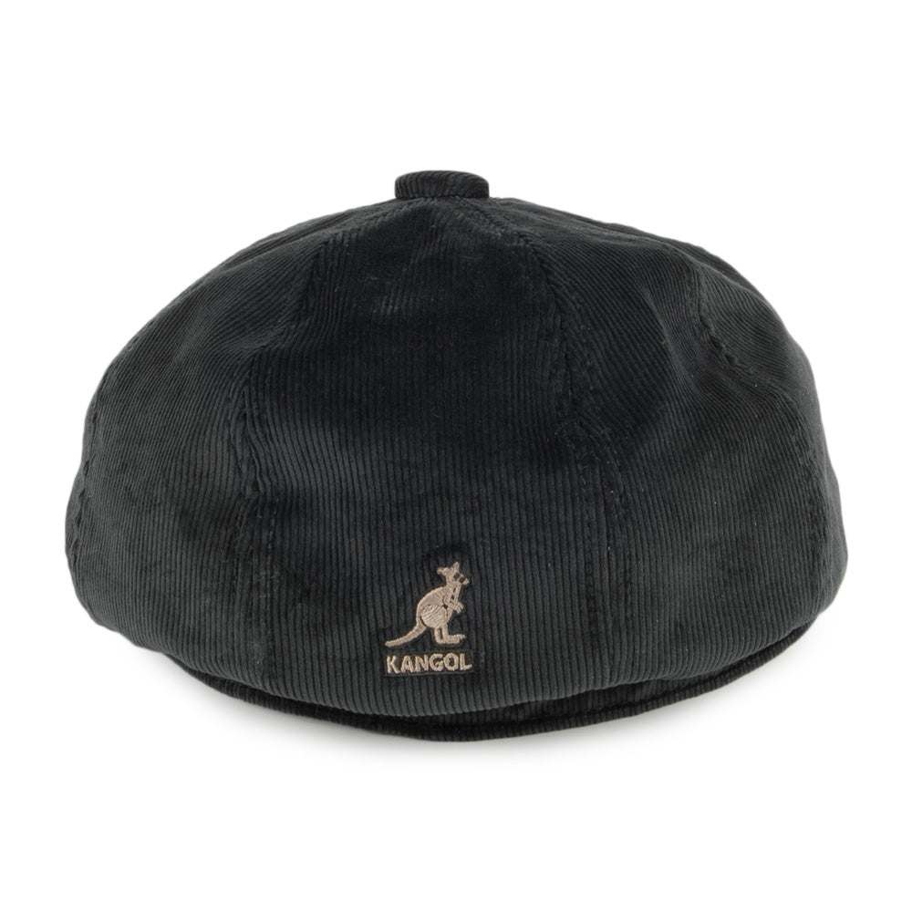 Kangol Hawker Corduroy Newsboy Cap - Black