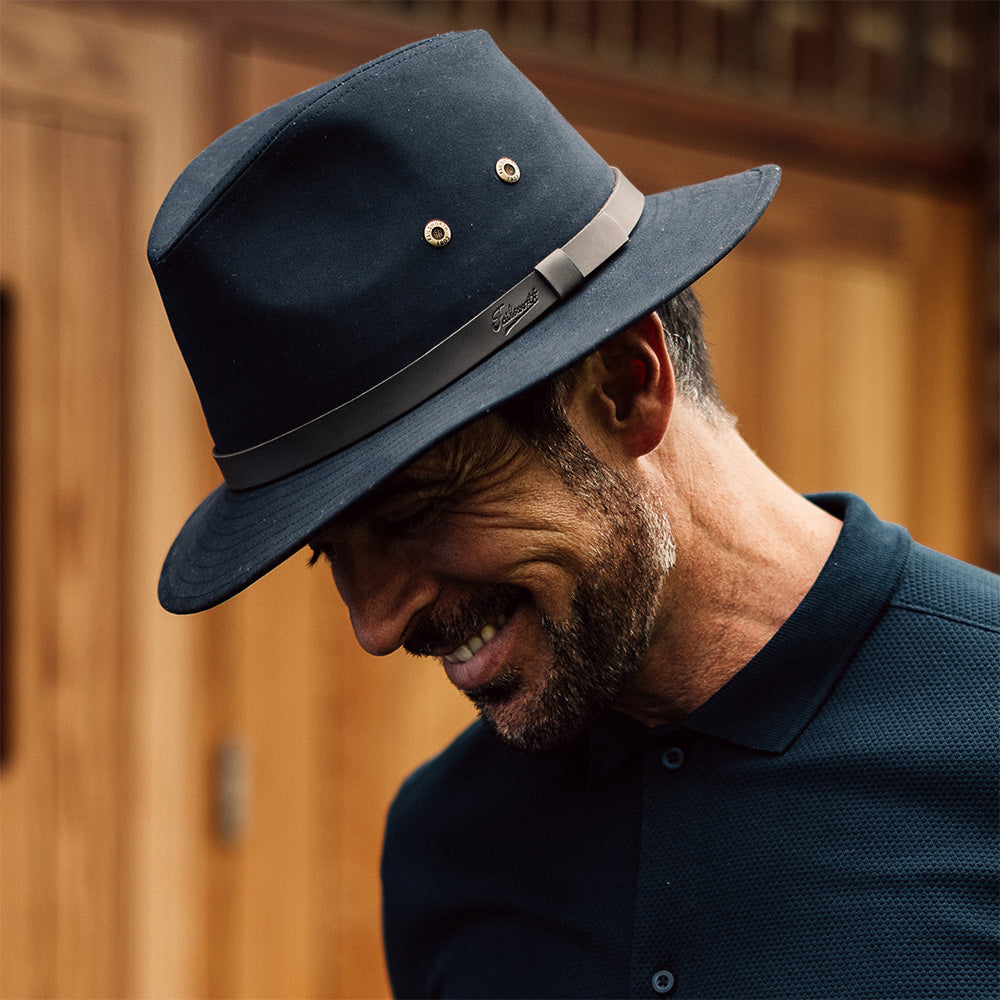 Failsworth Hats Ambassador Safari Fedora - Navy