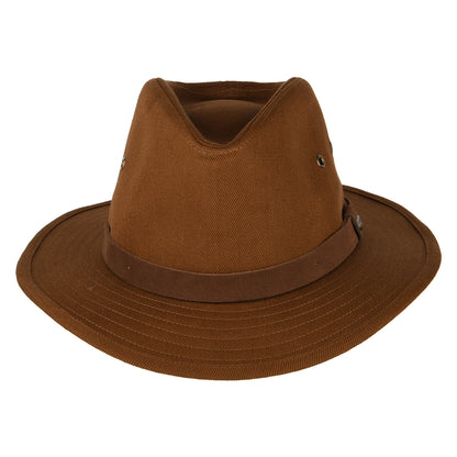 Brixton Hats Messer X Adventure Water Repellent Cotton Fedora Hat - Light Brown