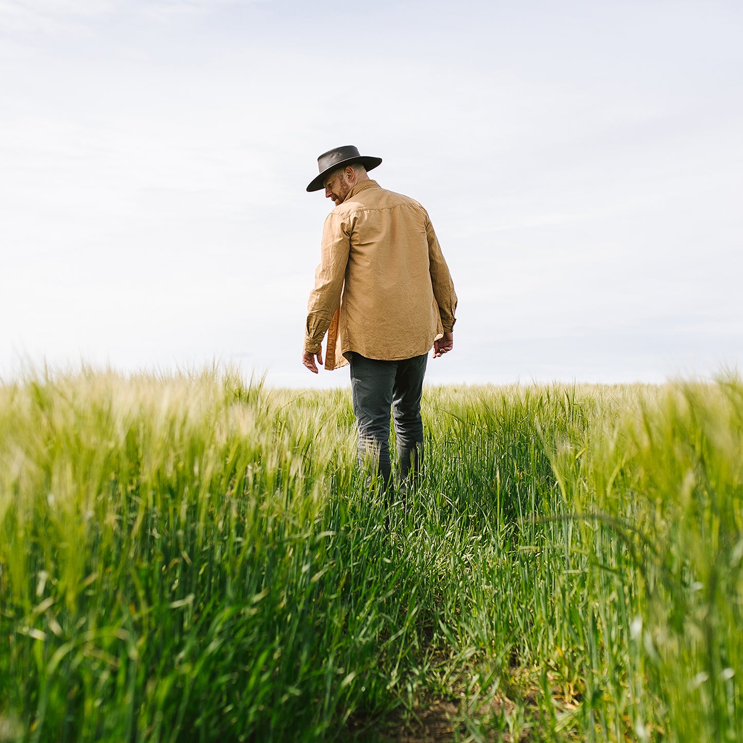 Jaxon & James Crushable Leather Outback Hat - Brown