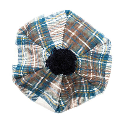 Lochcarron Of Scotland Lambswool Tam O' Shanter Hat - Stewart Blue Dress
