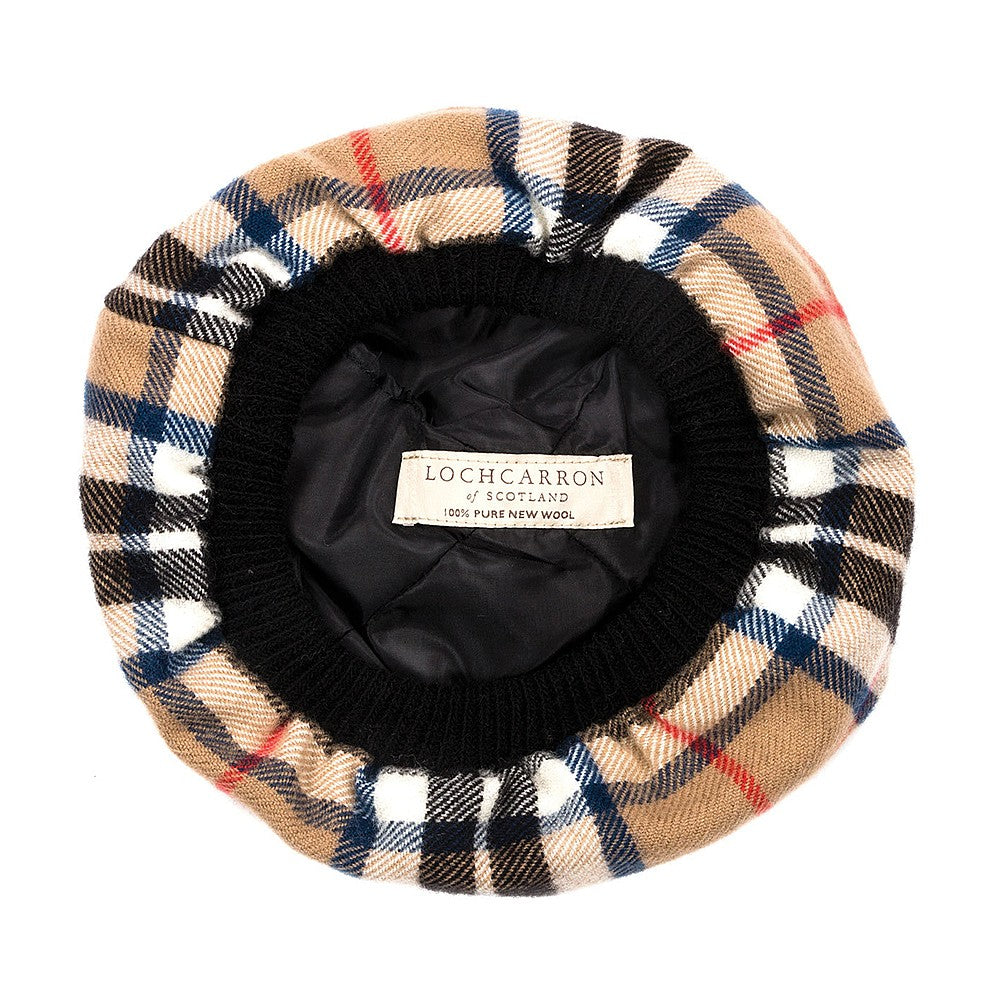 Lochcarron Of Scotland Lambswool Tam O' Shanter Hat - Thomson Camel