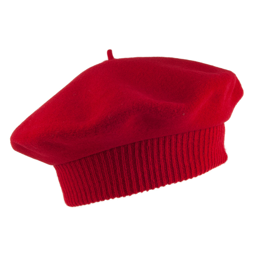 Laulhère Parisienne Merino Wool Beret - Red
