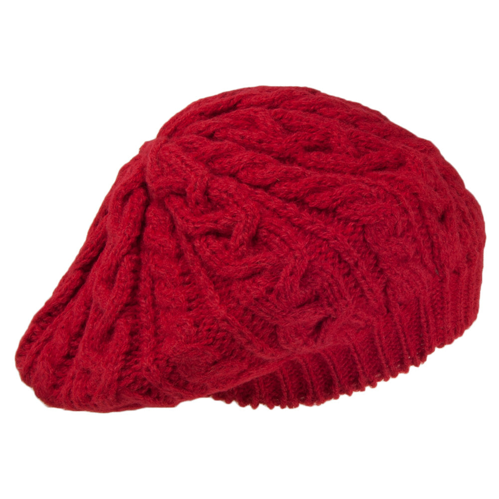 Highland 2000 Alpaca Beret - Red