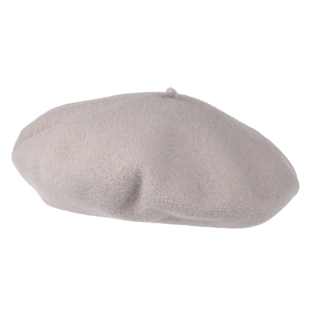 Laulhère Authentique Merino Wool Beret - Grey