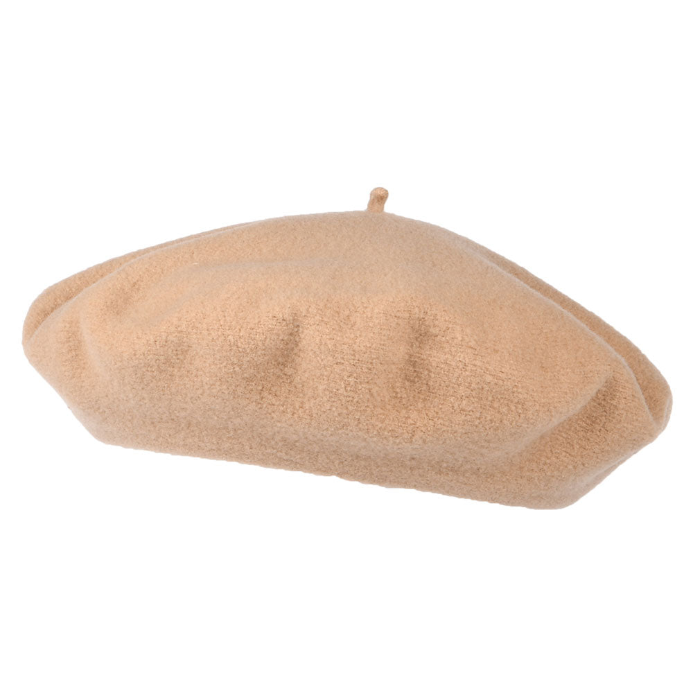 Laulhère Authentique Merino Wool Beret - Light Sand