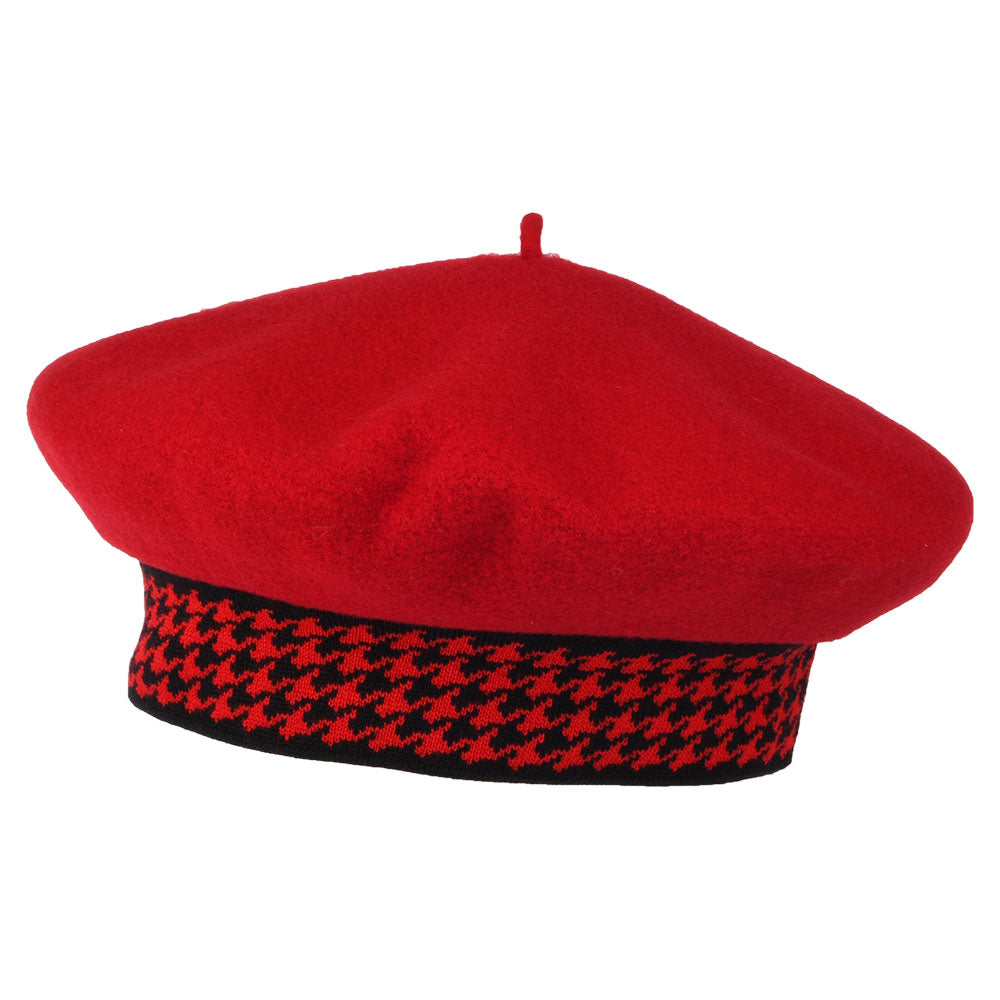 Héritage par Laulhère Hats Gabrielle Merino Wool Beret - Red