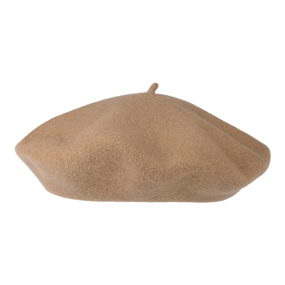 Laulhère Authentique Merino Wool Beret - Camel