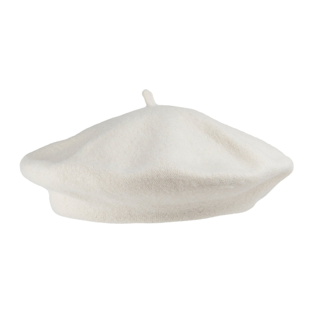 Wool Fashion Beret - Off White