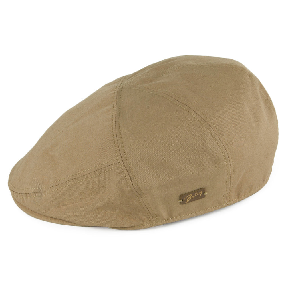 Bailey Hats Graham Showerproof Flat Cap - Tan