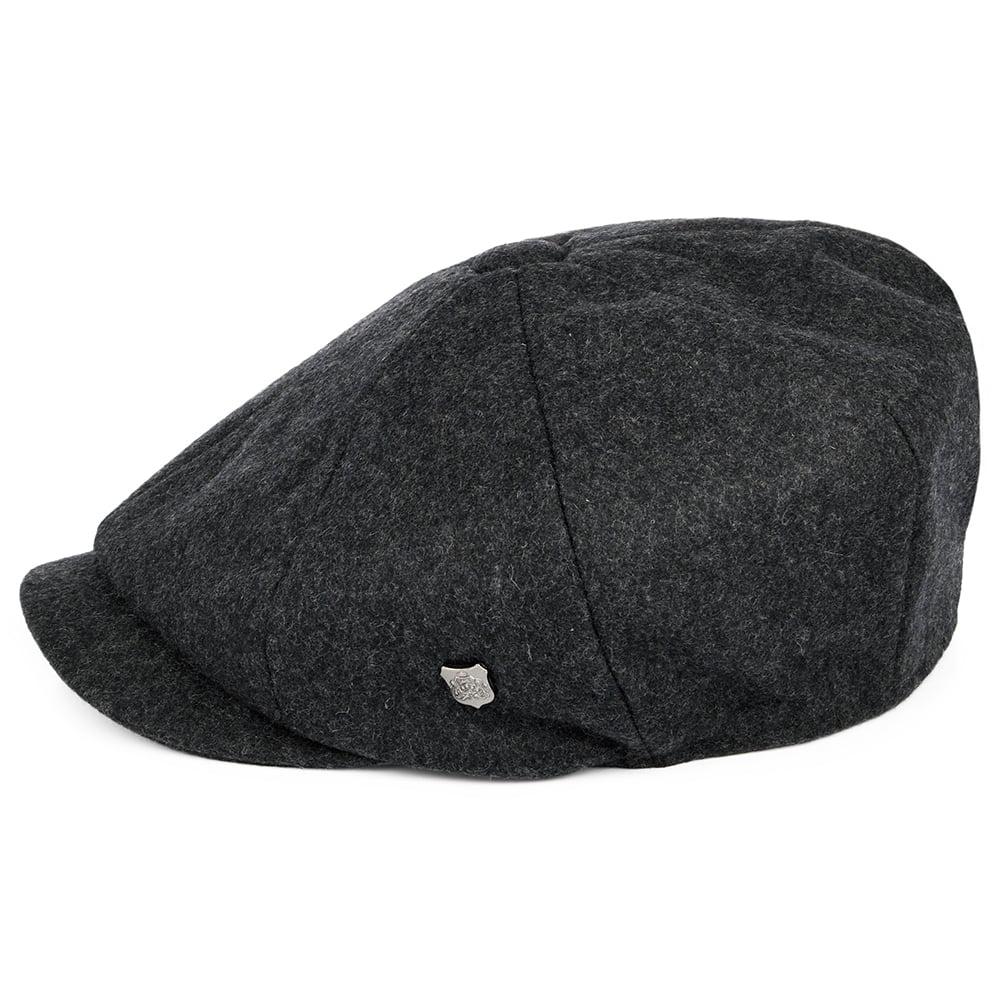 Failsworth Hats Alfie Melton Newsboy Cap - Grey