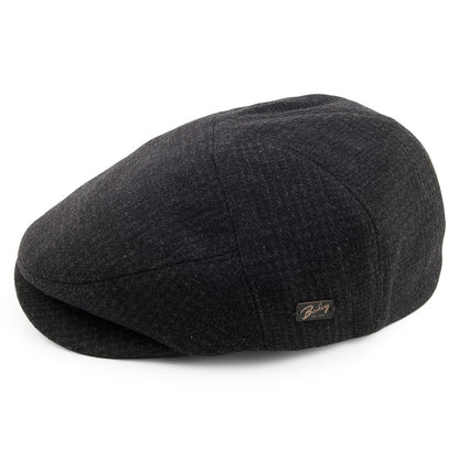 Bailey Hats Ormond Plaid Flat Cap - Black